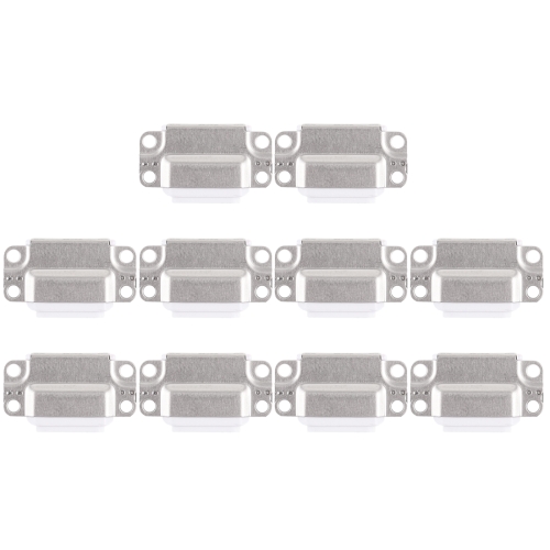 10 PCS Charging Port Connector for iPad Air 2(White)